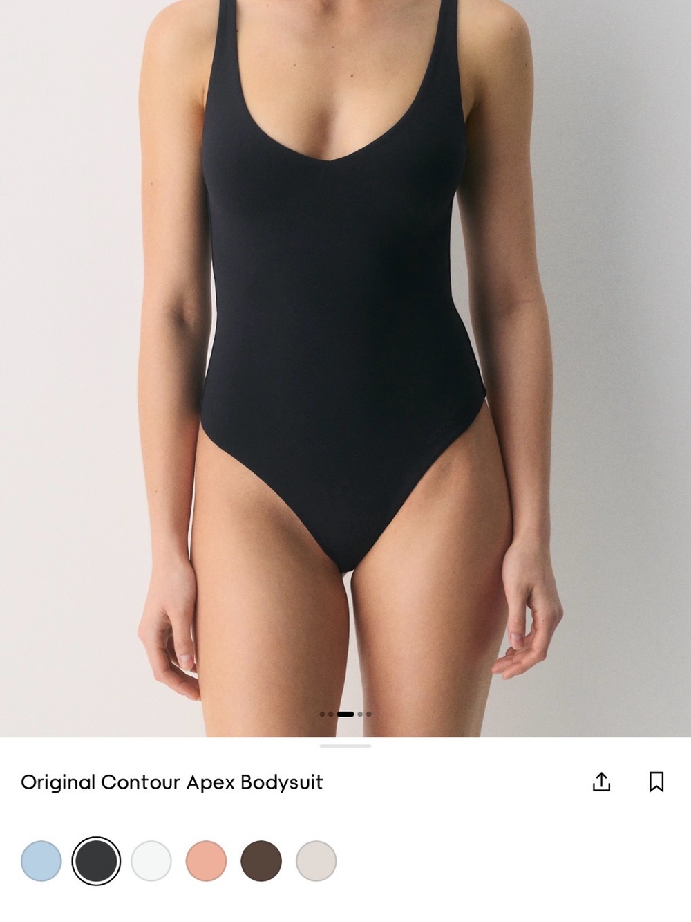 Aritzia Original Contour Apex Bodysuit - Black